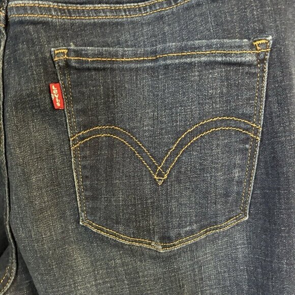 Levis 414 Red ® Tab Classic Straight Womens 20 Med Wash Stretch Denim Je… - Picture 3 of 16